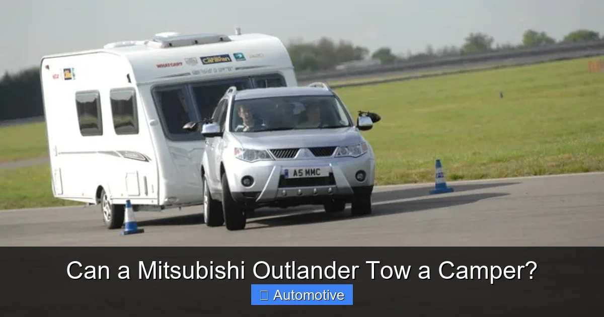 Can a Mitsubishi Outlander Tow a Camper?