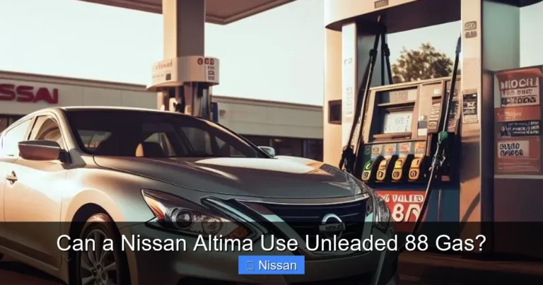 Can a Nissan Altima Use Unleaded 88 Gas?