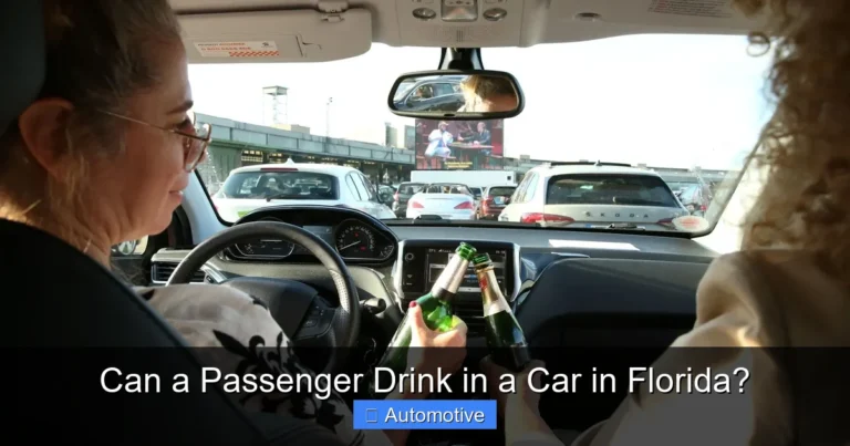 Can a Passenger Drink in a Car in Florida?