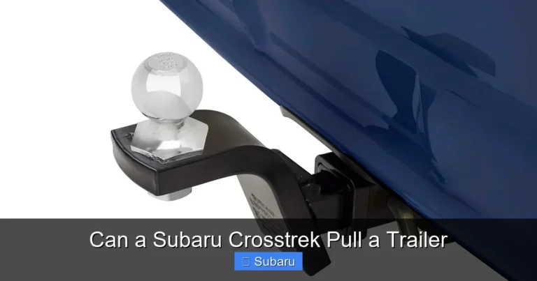 Can a Subaru Crosstrek Pull a Trailer
