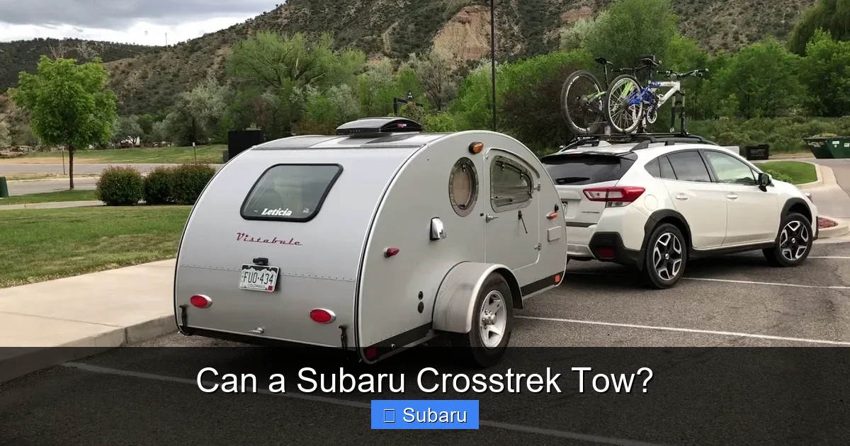 Can a Subaru Crosstrek Tow?