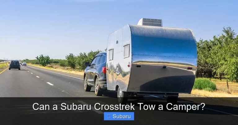 Can a Subaru Crosstrek Tow a Camper?