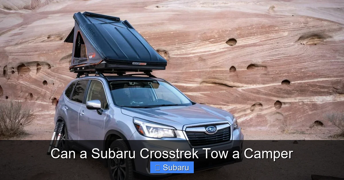 Can a Subaru Crosstrek Tow a Camper