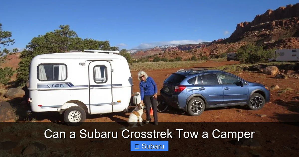 Can a Subaru Crosstrek Tow a Camper