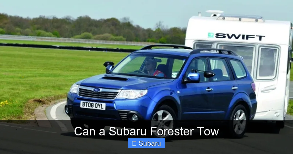 Can a Subaru Forester Tow