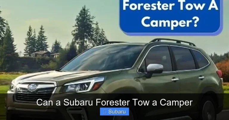 Can a Subaru Forester Tow a Camper