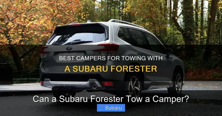 Can a Subaru Forester Tow a Camper?