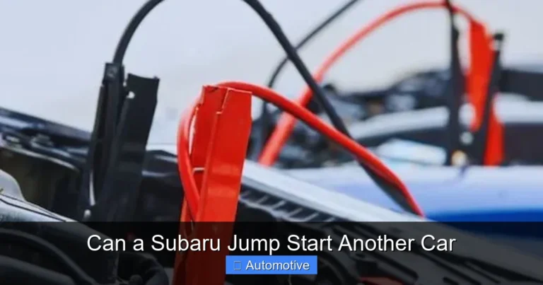 Can a Subaru Jump Start Another Car