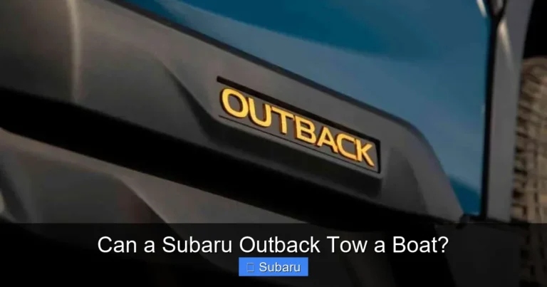Can a Subaru Outback Tow a Boat?