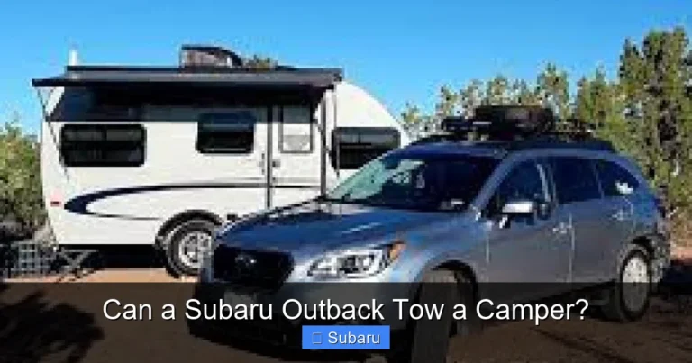 Can a Subaru Outback Tow a Camper?