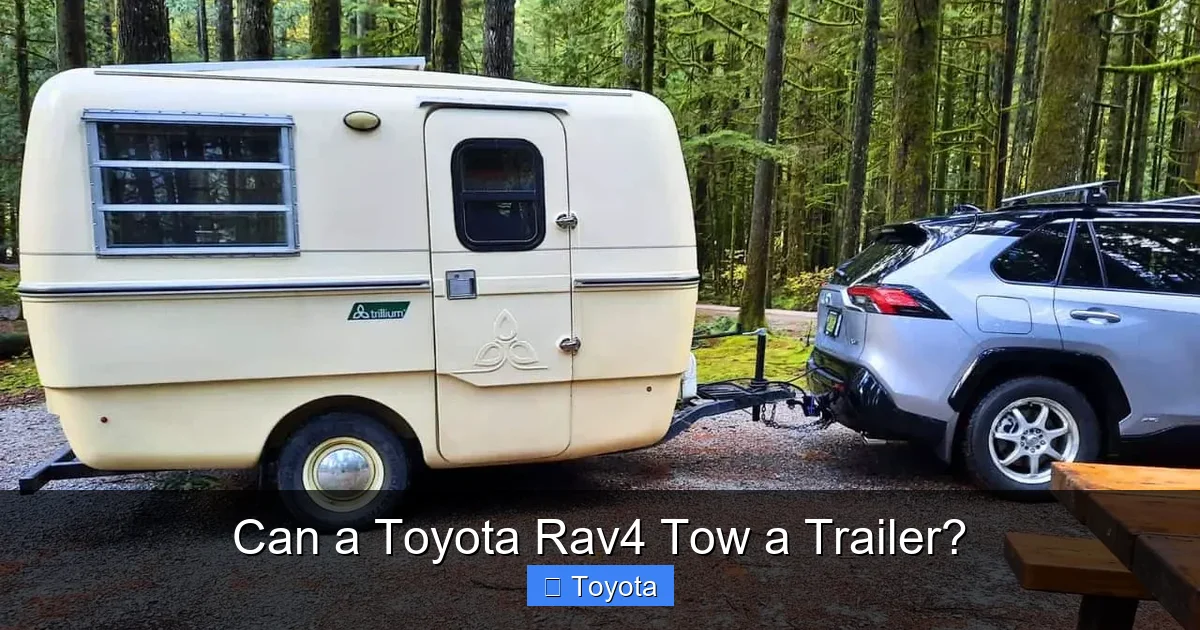 Can a Toyota Rav4 Tow a Trailer?