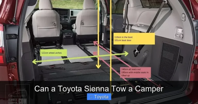 Can a Toyota Sienna Tow a Camper