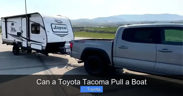 Can a Toyota Tacoma Pull a Boat