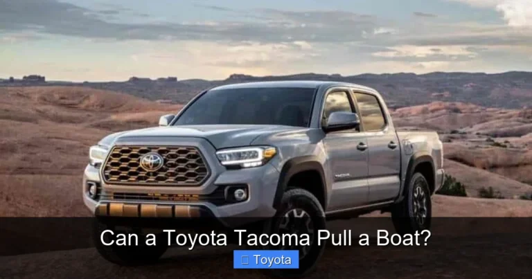 Can a Toyota Tacoma Pull a Boat?