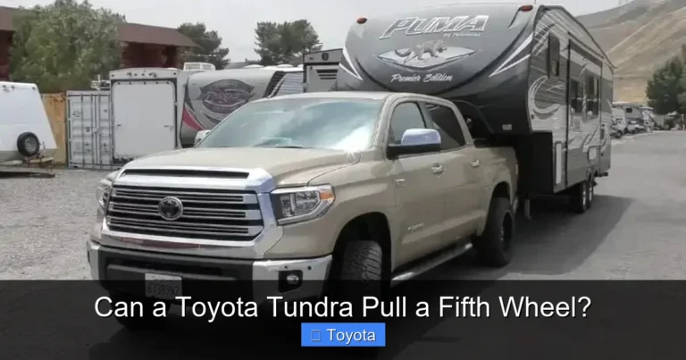 Can a Toyota Tundra Pull a Fifth Wheel?