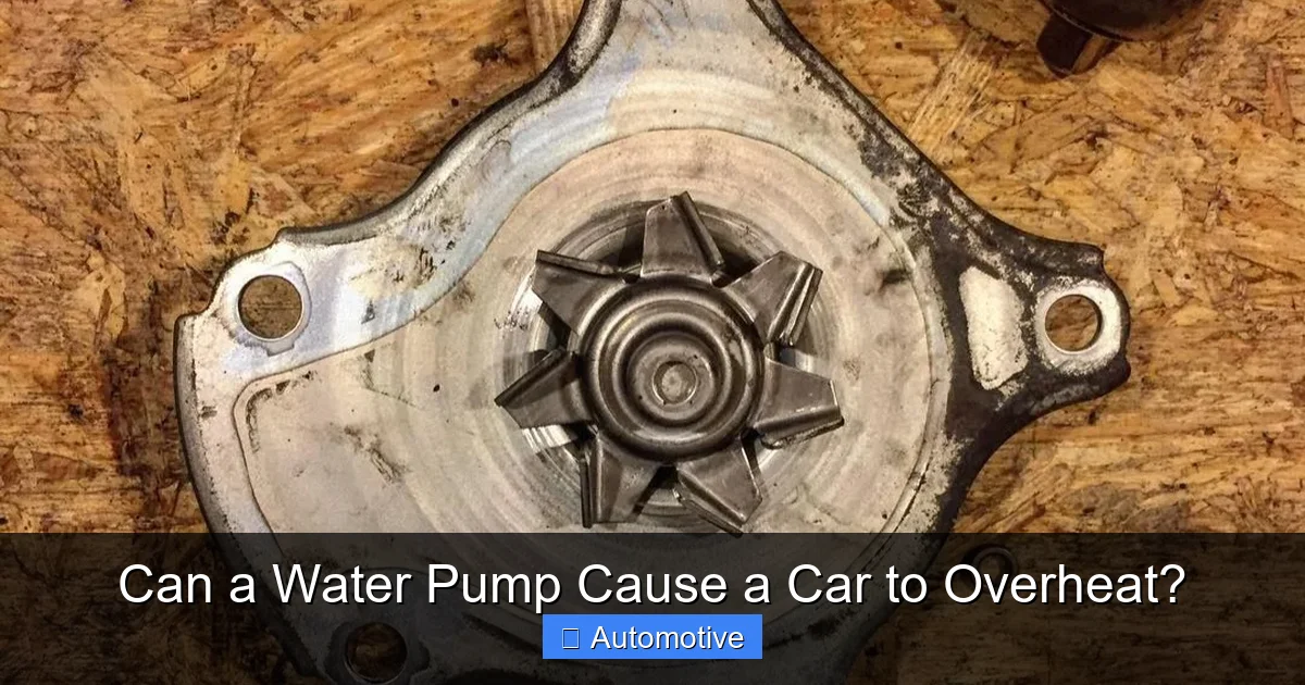 Can a Water Pump Cause a Car to Overheat?