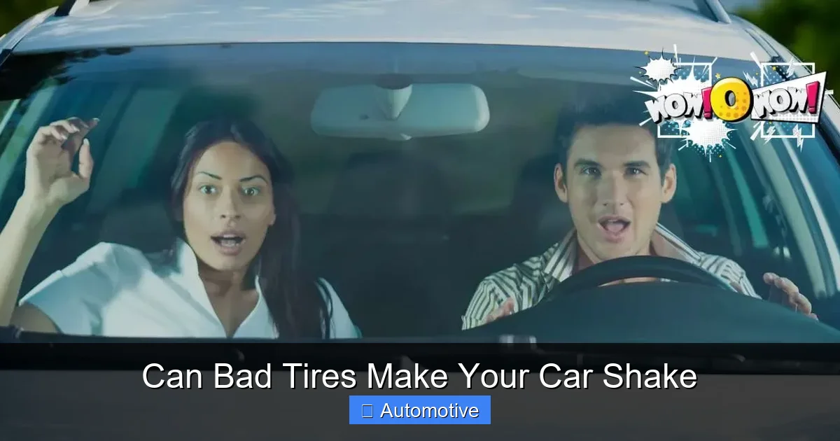 Can Bad Tires Make Your Car Shake
