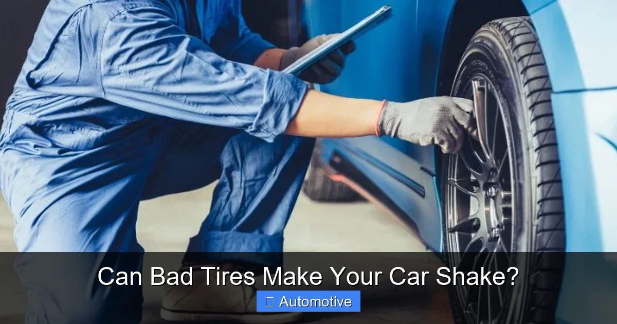 Can Bad Tires Make Your Car Shake?