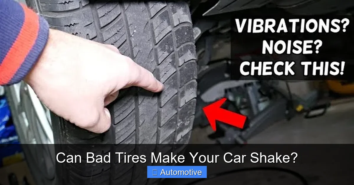 Can Bad Tires Make Your Car Shake?