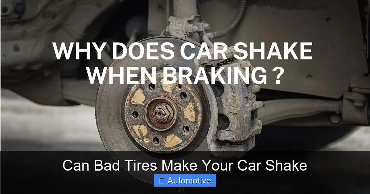 Can Bad Tires Make Your Car Shake