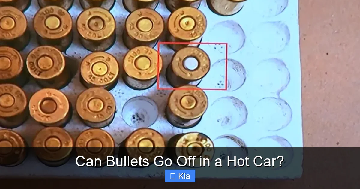 Can Bullets Go Off in a Hot Car?