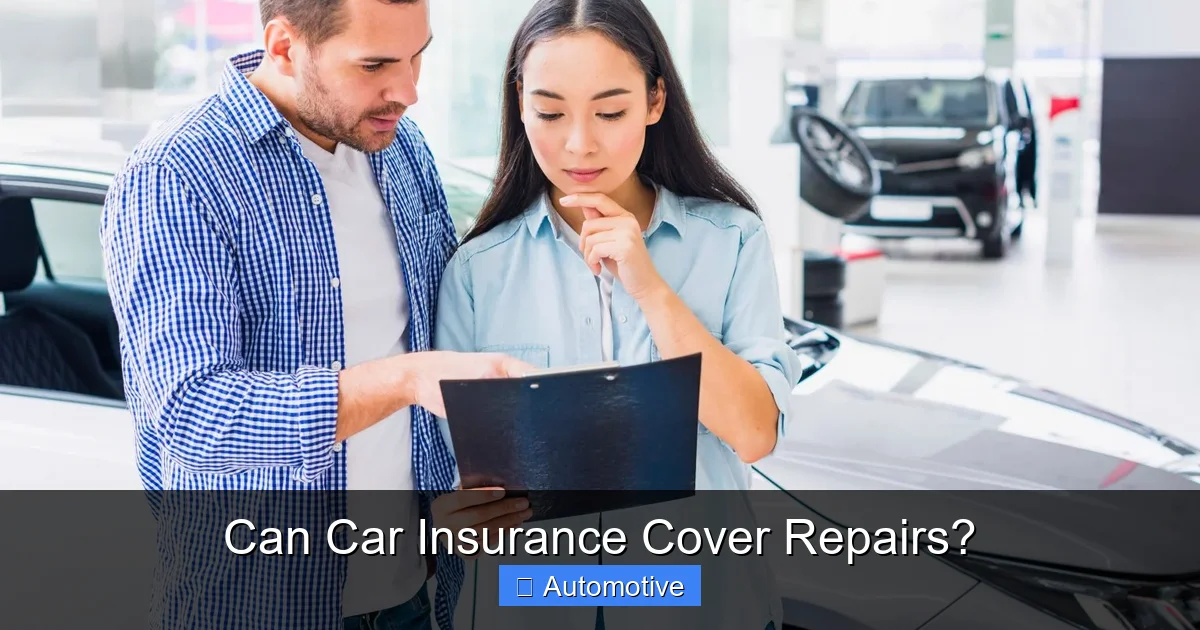 Can Car Insurance Cover Repairs?