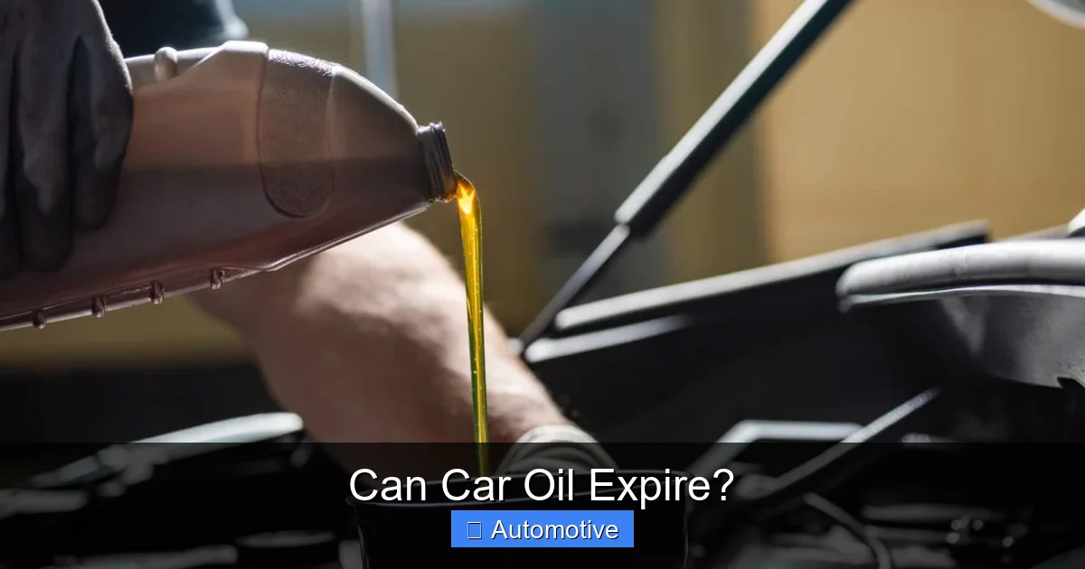 Can Car Oil Expire?