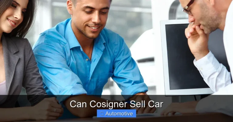 Can Cosigner Sell Car