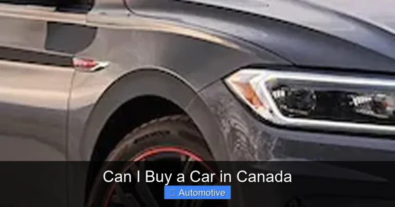 Can I Buy a Car in Canada