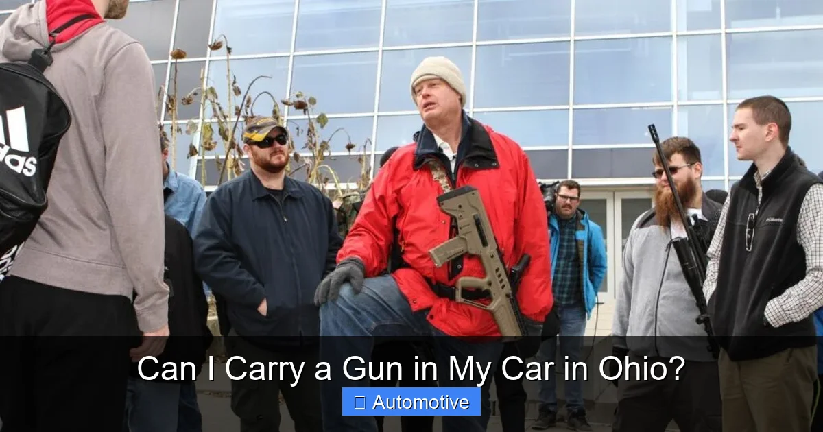 Can I Carry a Gun in My Car in Ohio?