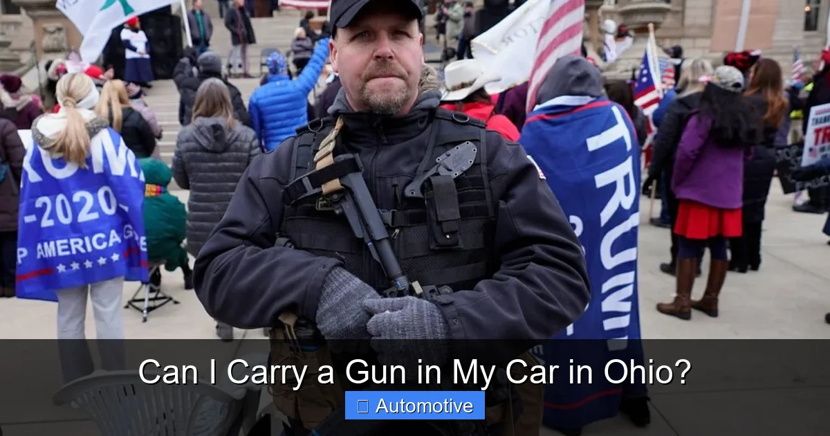 Can I Carry a Gun in My Car in Ohio?