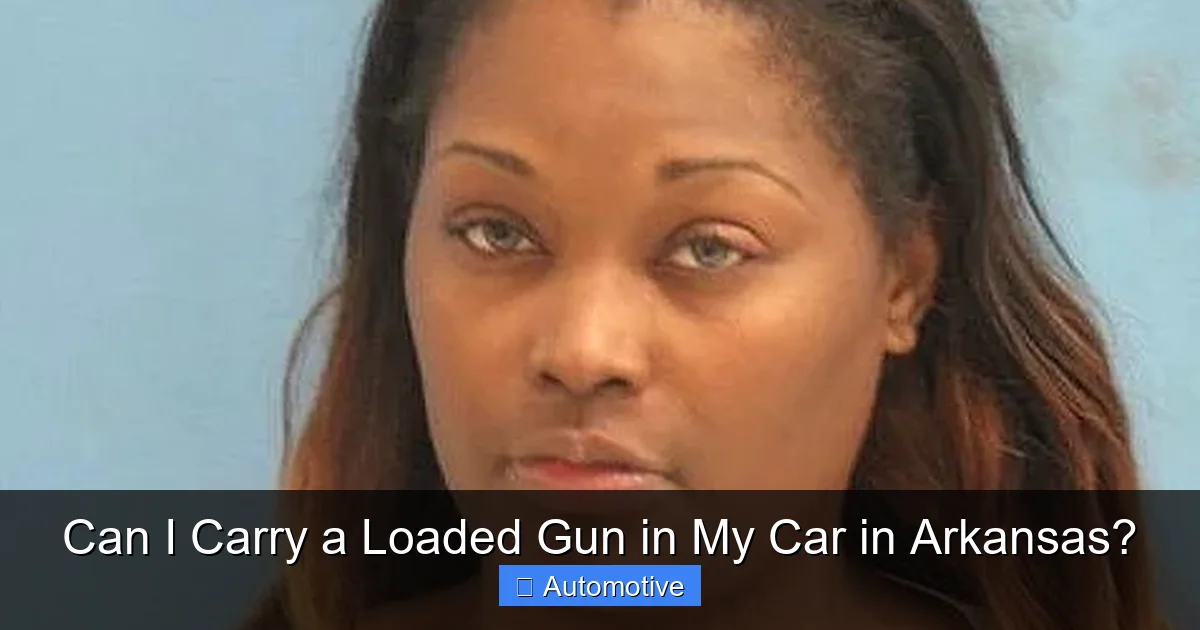 Can I Carry a Loaded Gun in My Car in Arkansas?