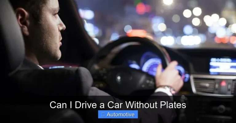 Can I Drive a Car Without Plates