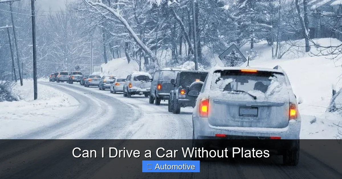 Can I Drive a Car Without Plates