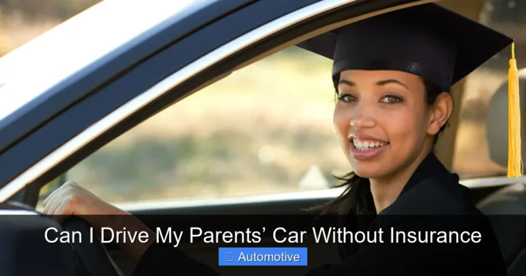 Can I Drive My Parents’ Car Without Insurance