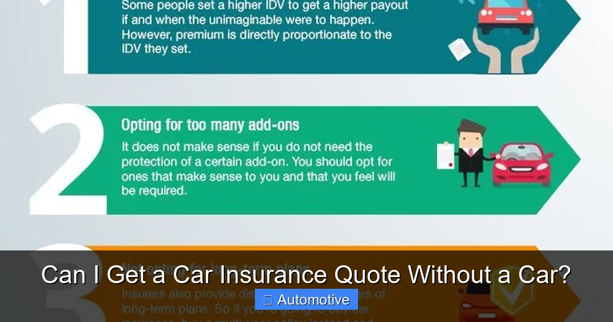 Can I Get a Car Insurance Quote Without a Car?