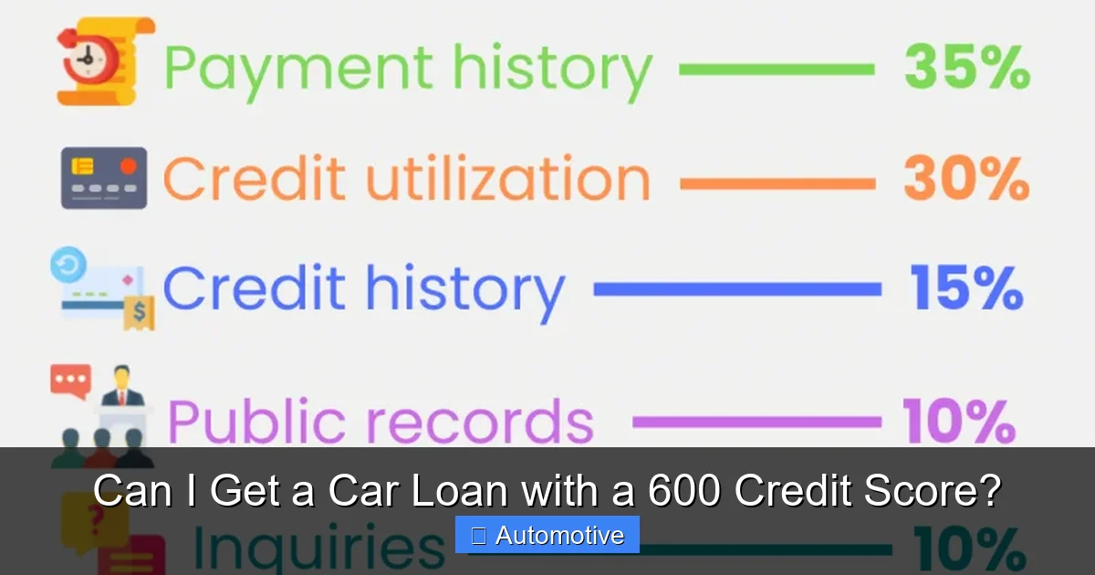 Can I Get a Car Loan with a 600 Credit Score?