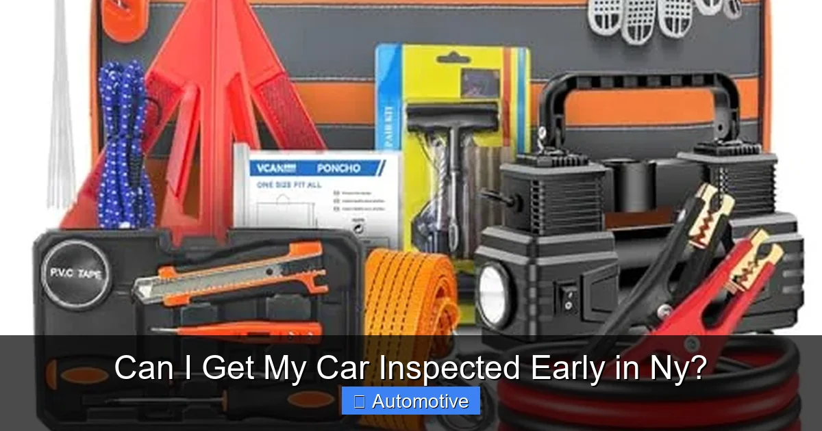 Can I Get My Car Inspected Early in Ny?