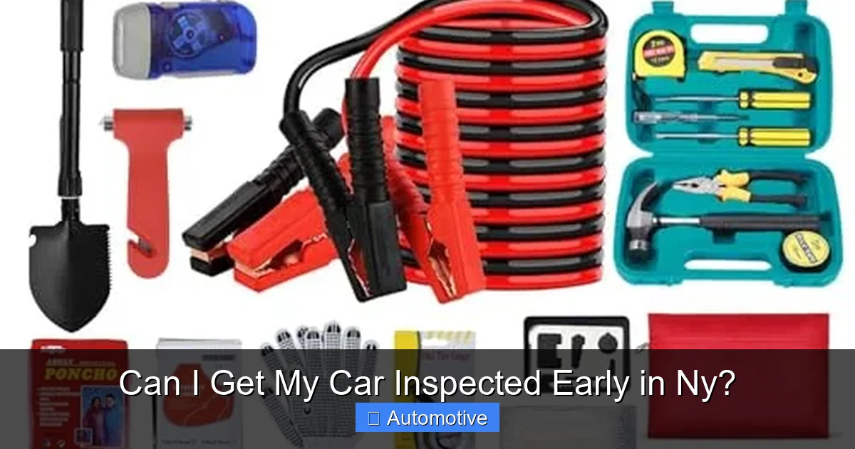 Can I Get My Car Inspected Early in Ny?