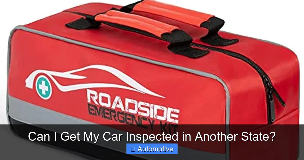 Can I Get My Car Inspected in Another State?