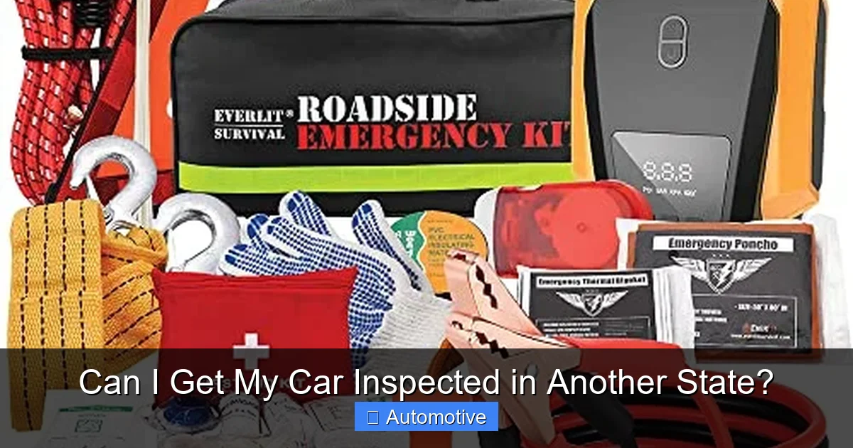 Can I Get My Car Inspected in Another State?