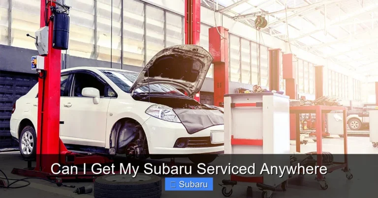 Can I Get My Subaru Serviced Anywhere