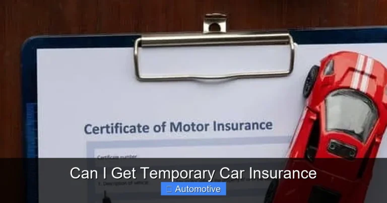 Can I Get Temporary Car Insurance