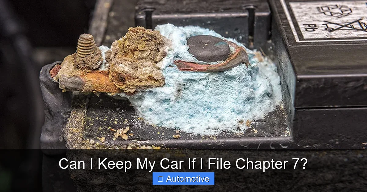 Can I Keep My Car If I File Chapter 7?
