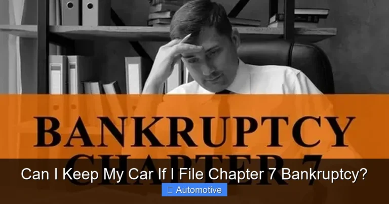 Can I Keep My Car If I File Chapter 7 Bankruptcy?