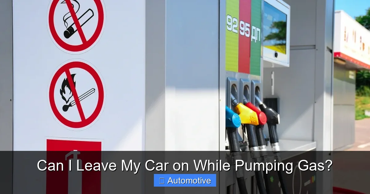 Can I Leave My Car on While Pumping Gas?