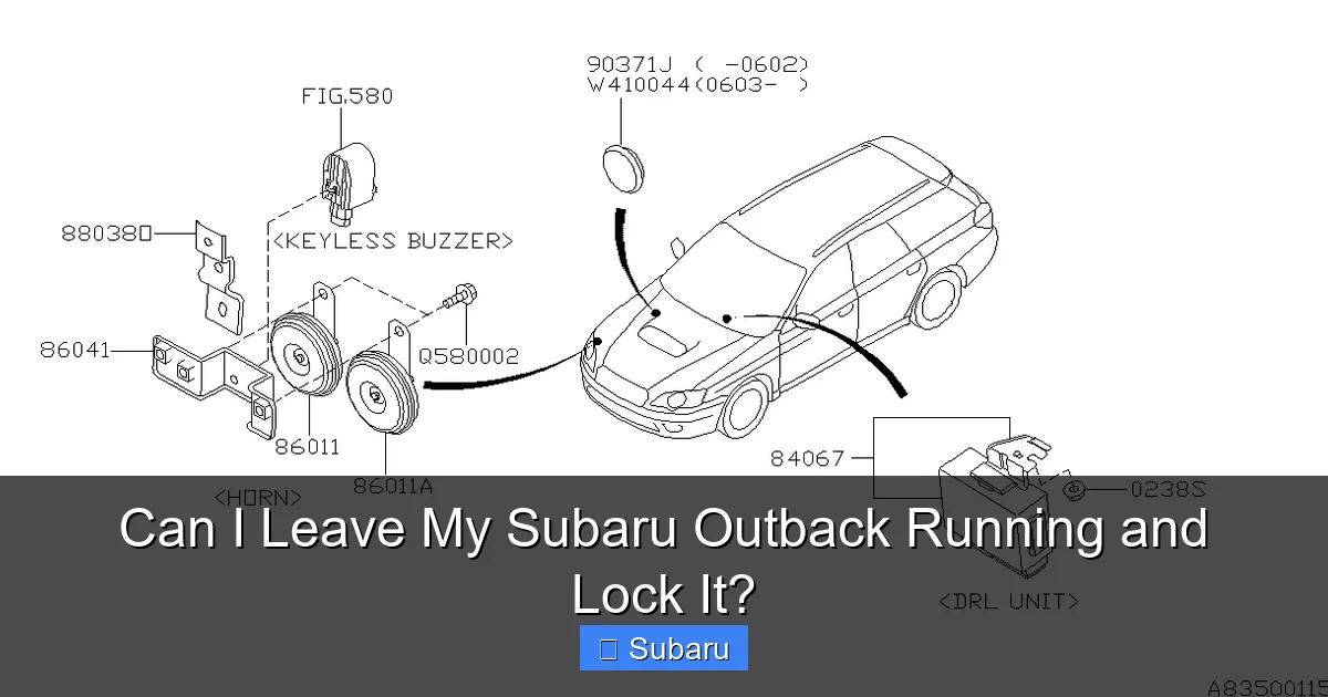 Can I Leave My Subaru Outback Running and Lock It?