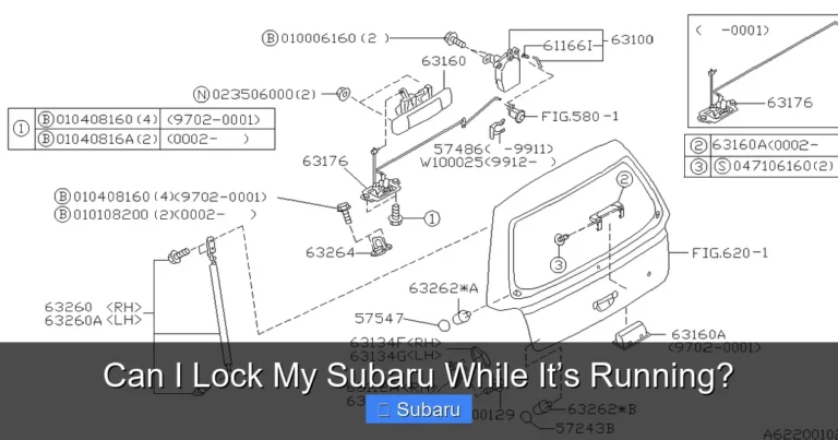 Can I Lock My Subaru While It’s Running?
