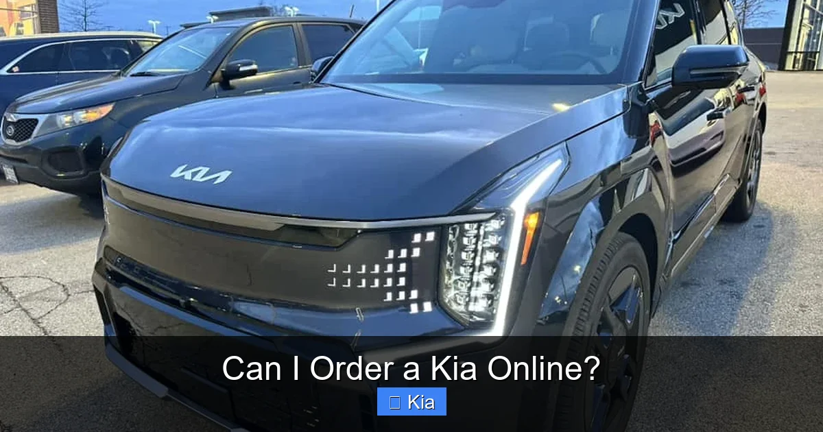 Can I Order a Kia Online?