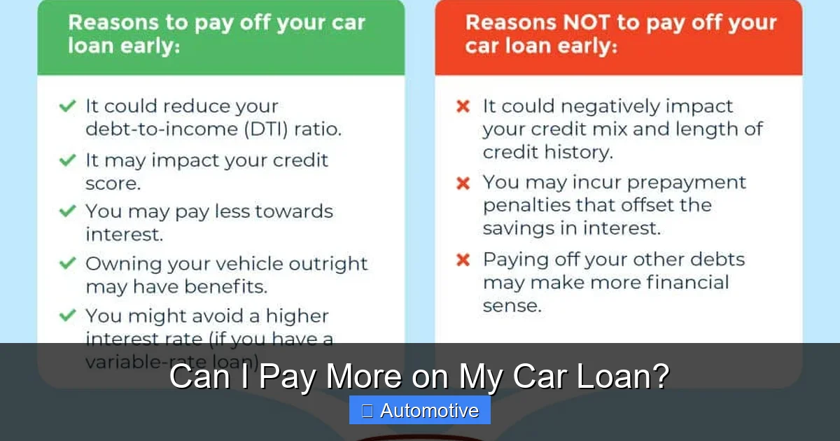 Can I Pay More on My Car Loan?
